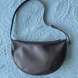 Oak + Fort Vegan Leather Sling  Bag Color Fudge New